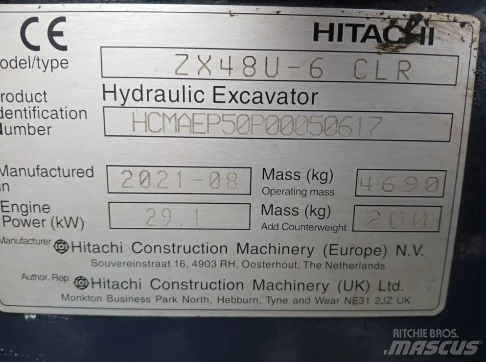Hitachi ZX 48 U Minigravere <7t