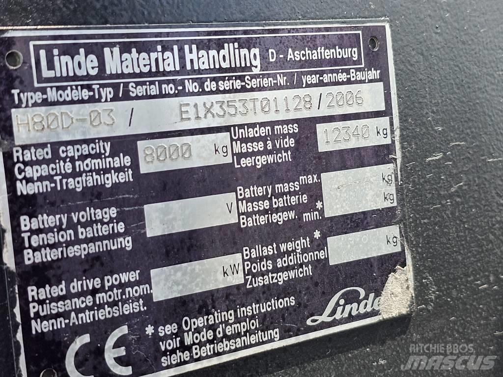 Linde H80D-03 Diesel Trucker