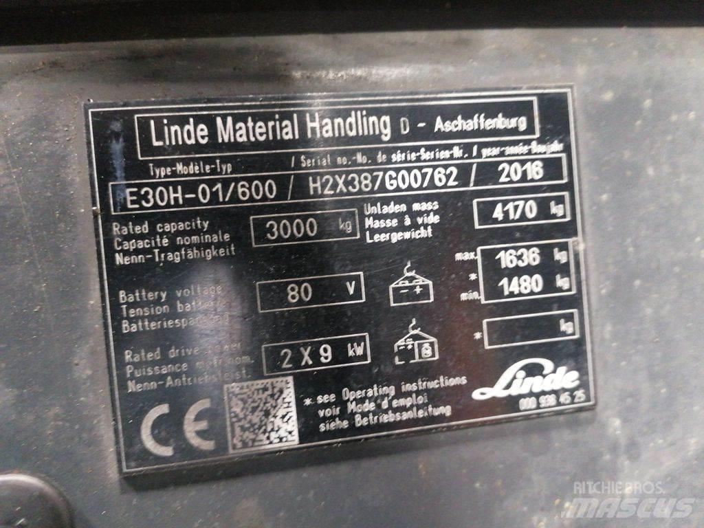 Linde E30H-01/600 Elektriske trucker