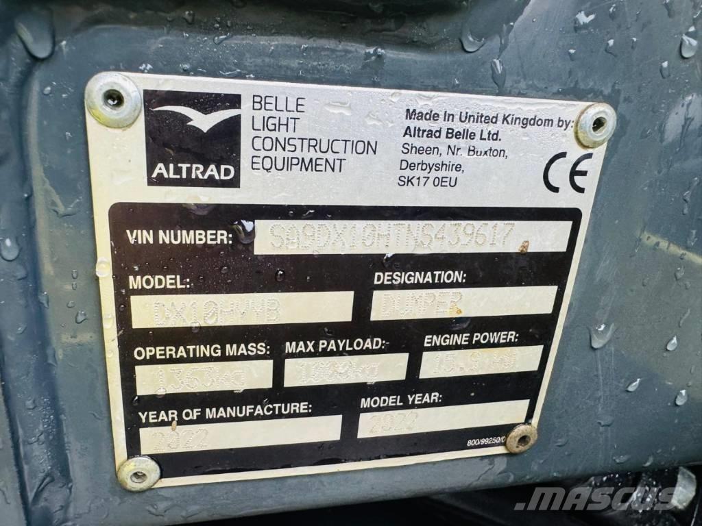 Altrad Belle DX1000 Mini dumpere