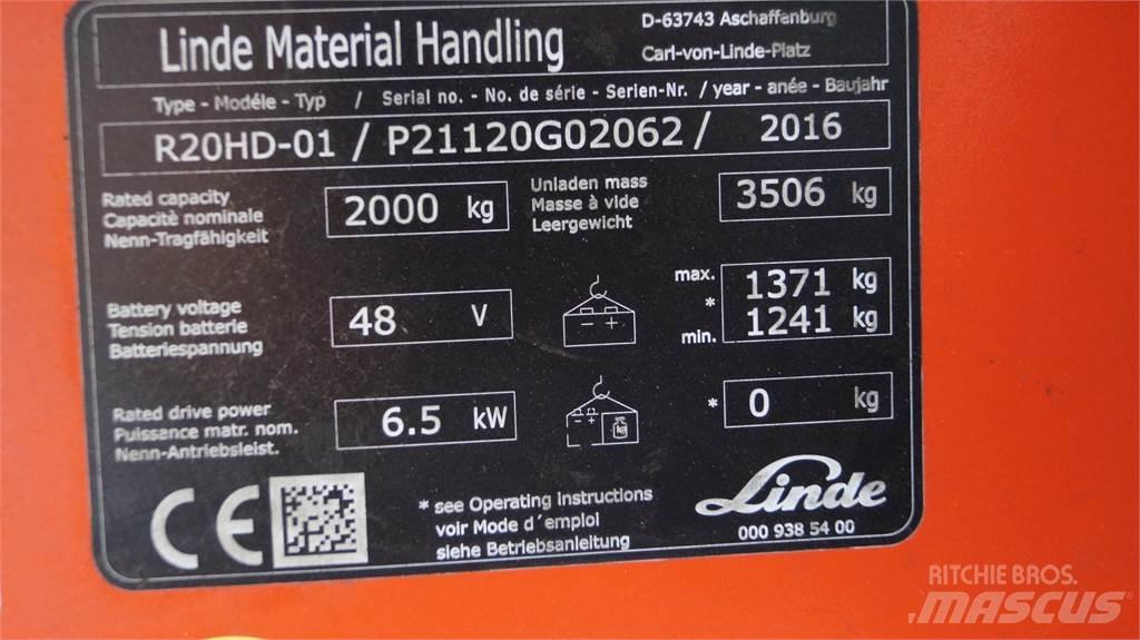 Linde R20HD Skyvemasttruck