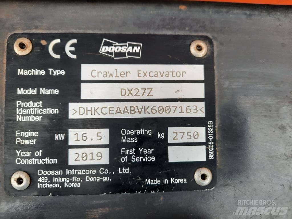 Doosan DX 27 Z Minigravere <7t