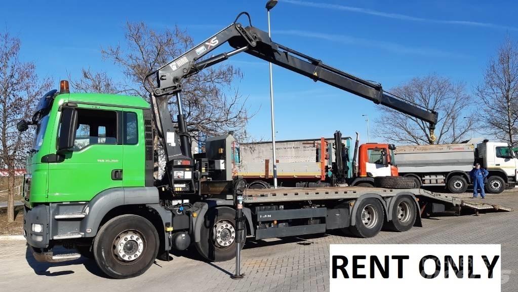 MAN TGS 35.360  rent Flatvogn med vinsj