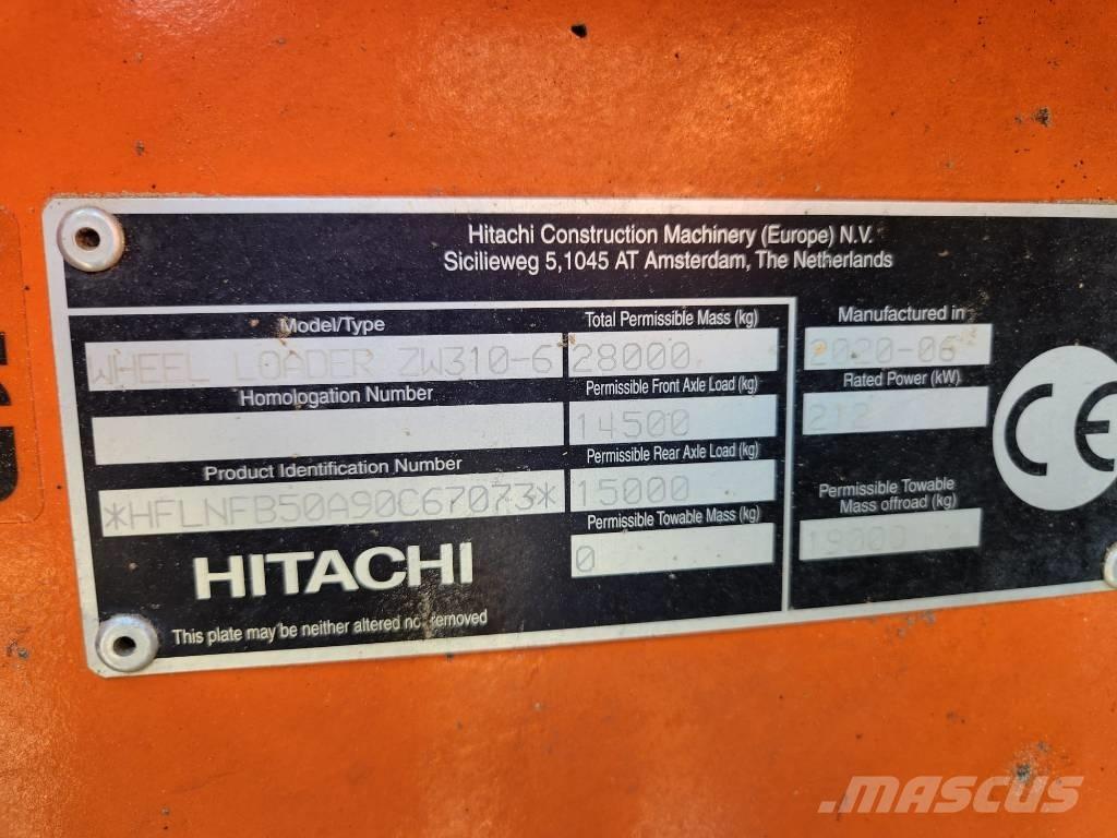 Hitachi ZW310-6 Hjullastere
