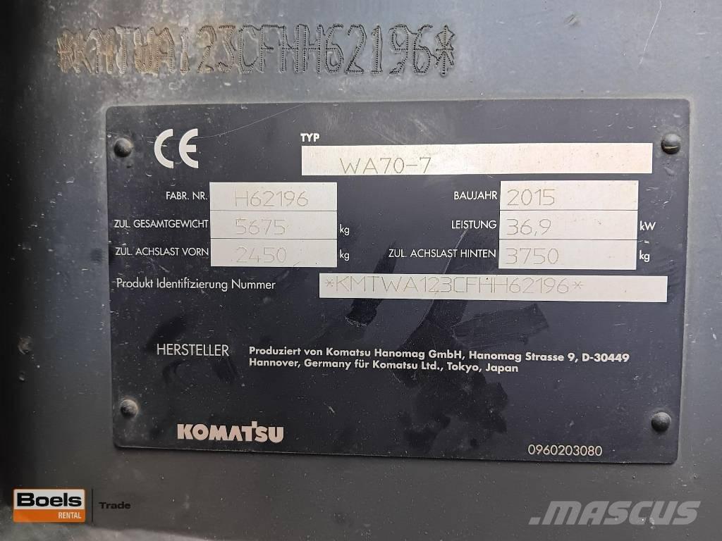 Komatsu WA 70-7 Hjullastere