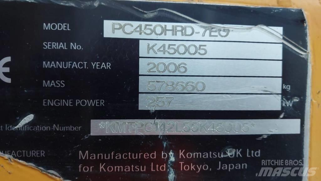 Komatsu PC450HRD-7E0 Gravemaskiner for riving