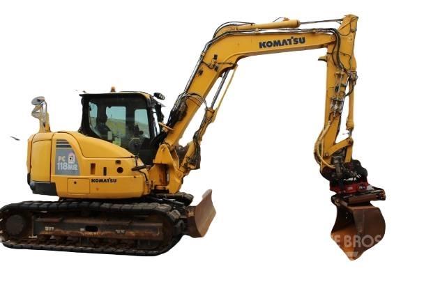Komatsu PC 118 MR-8 Bommer og stikker