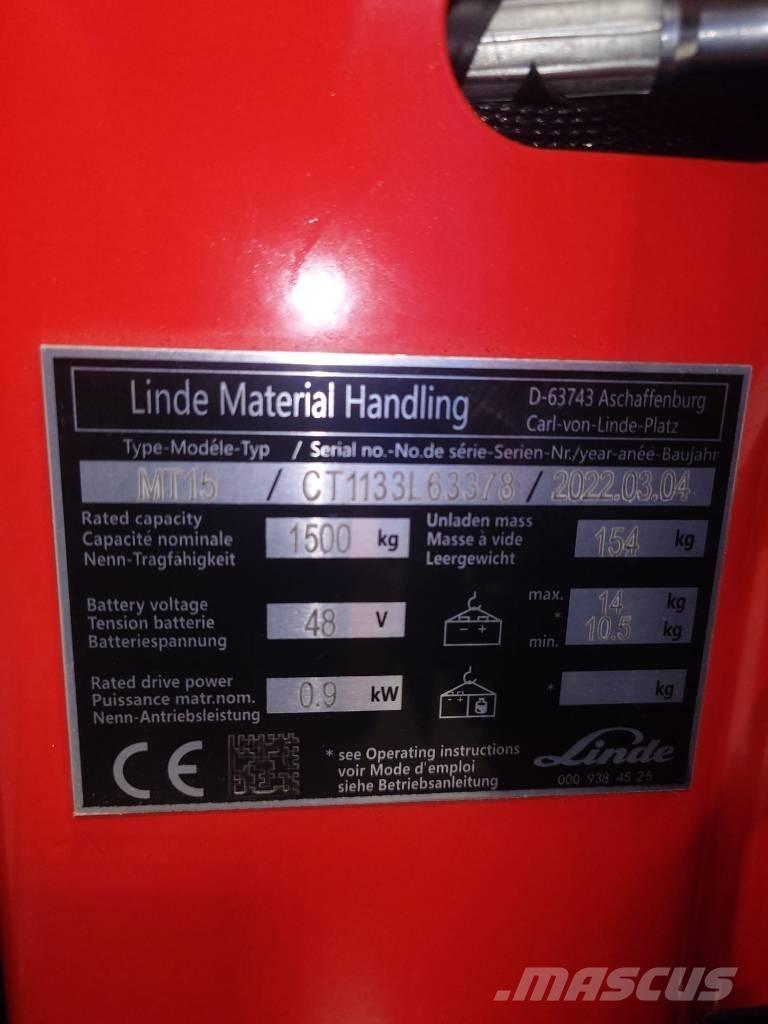 Linde MT15/1133 Lavtløftende truck