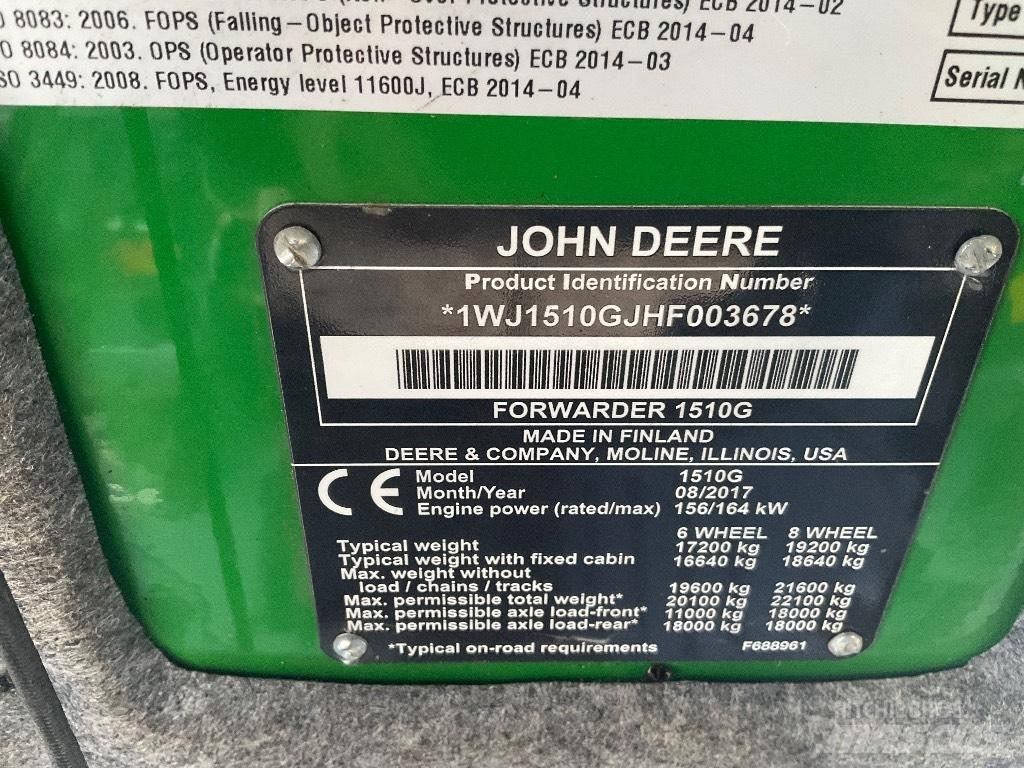John Deere 1510G Lassbærere