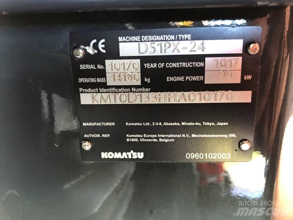 Komatsu D51PX-24 Dozere Beltegående