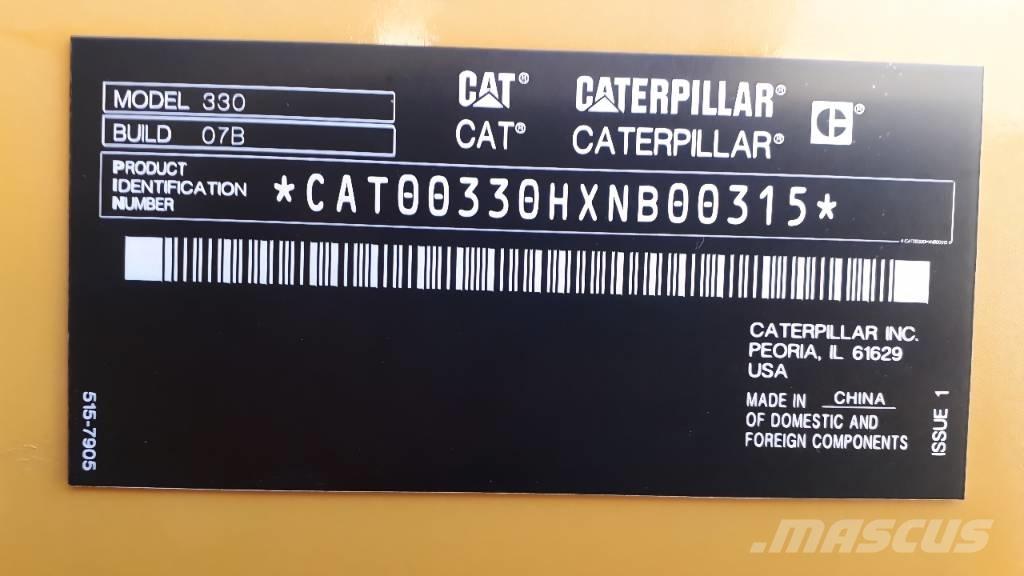 CAT 330 Beltegraver