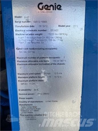 Genie S 45 Teleskop bomlifter