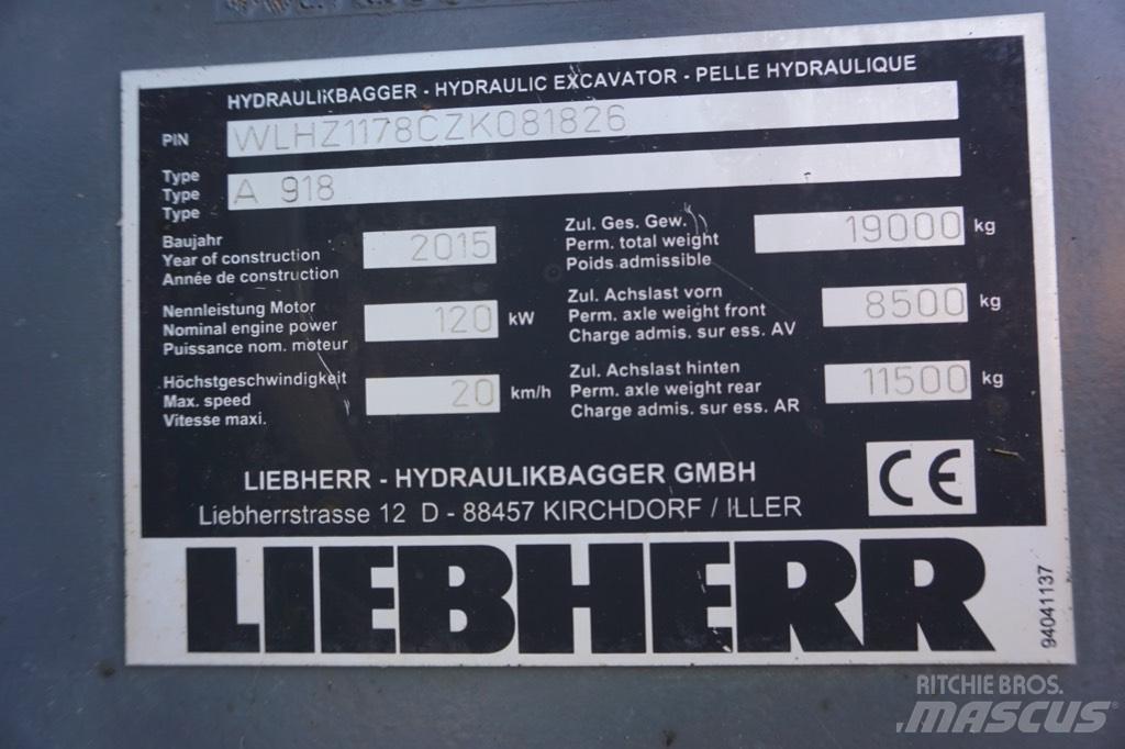 Liebherr A 918 Hjulgravere