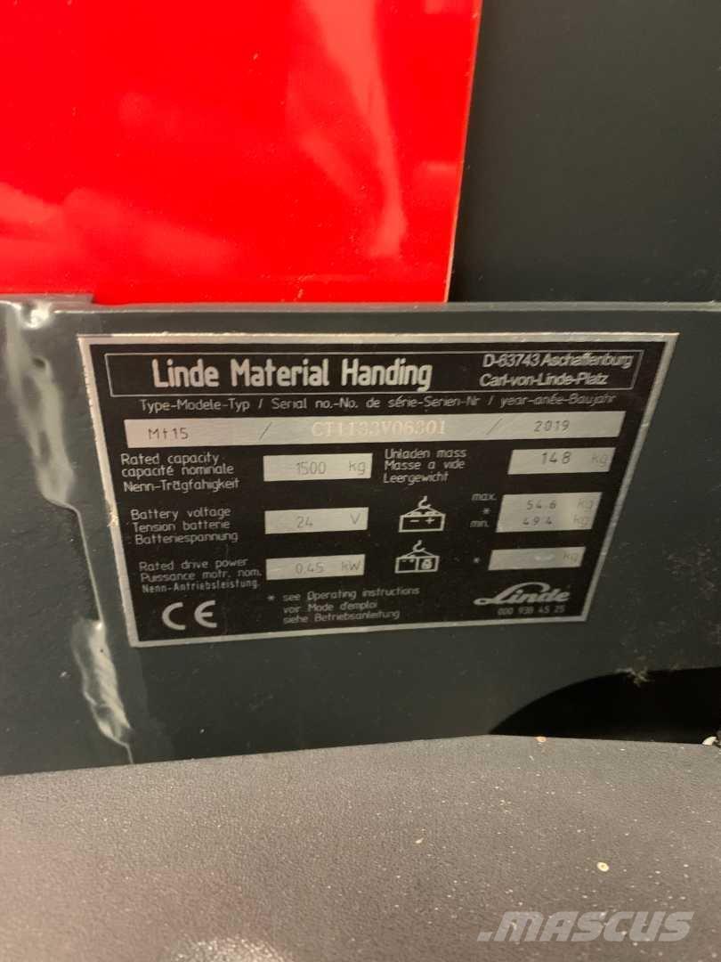 Linde MT15 Ledestablere