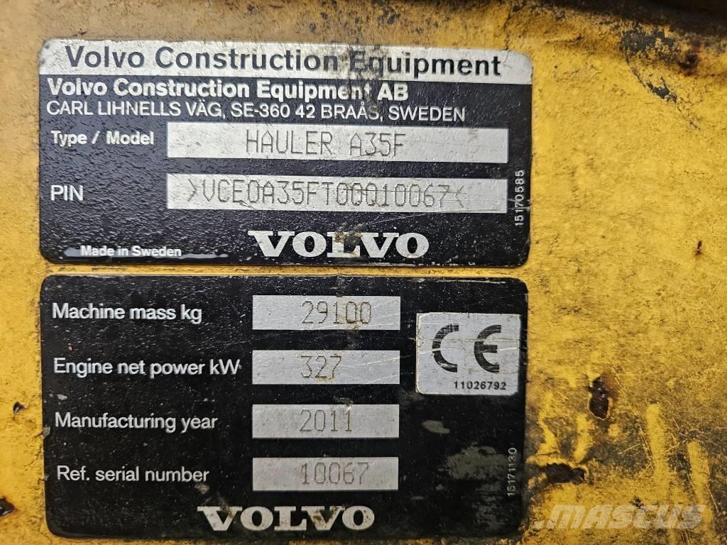 Volvo A 35 F Rammestyrte Dumpere