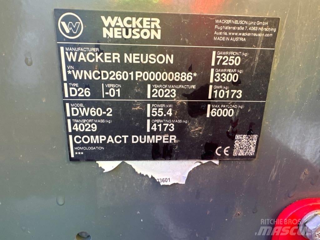 Wacker Neuson DW60-2 Mini dumpere