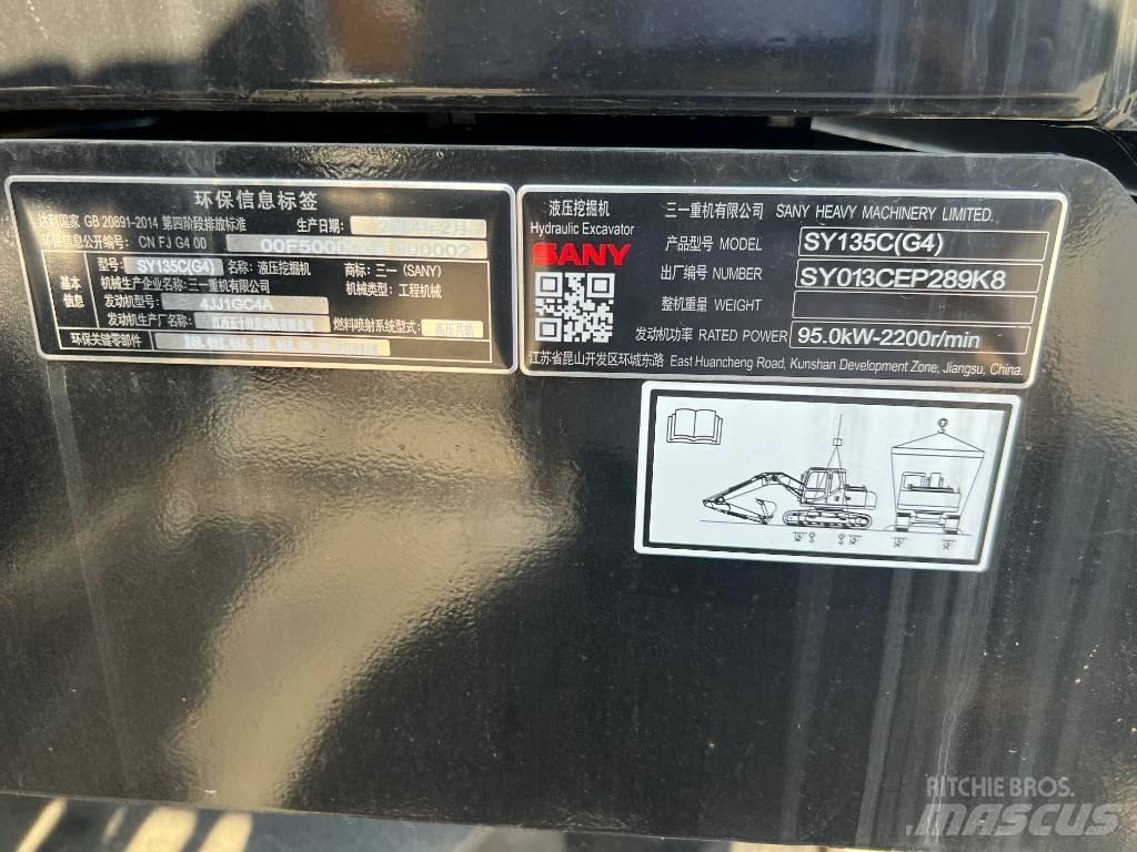 Sany SY 135 C Beltegraver