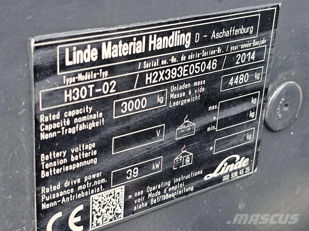 Linde H30T-02 Propan trucker