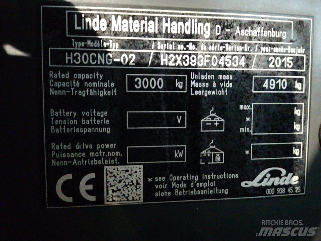 Linde H30TCNG-02 Propan trucker