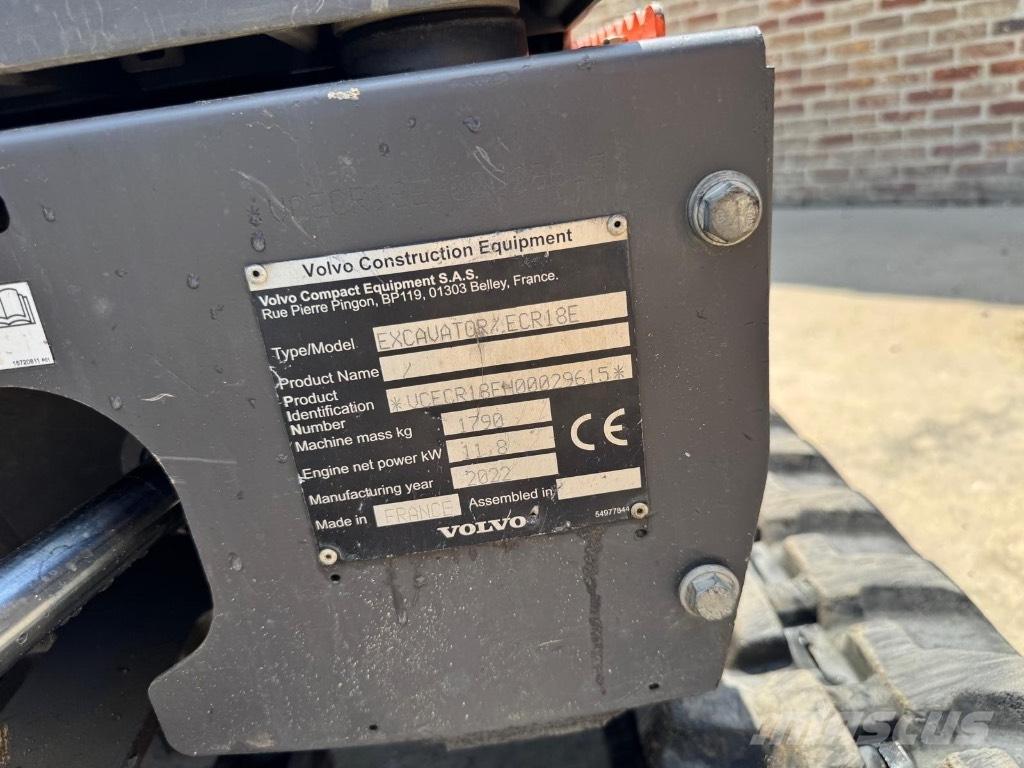 Volvo ECR 18 E Minigravere <7t