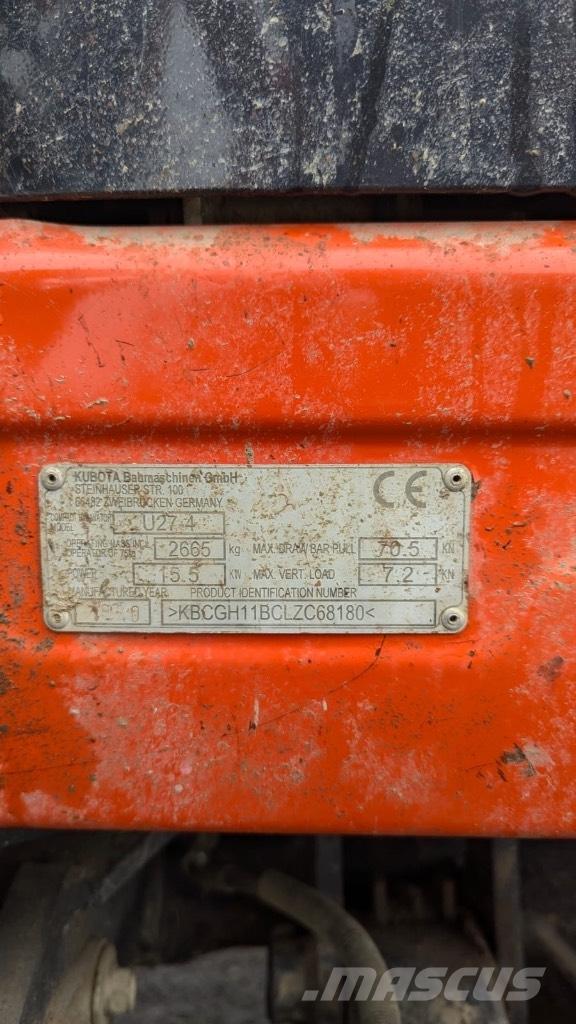 Kubota U 27-4 Minigravere <7t