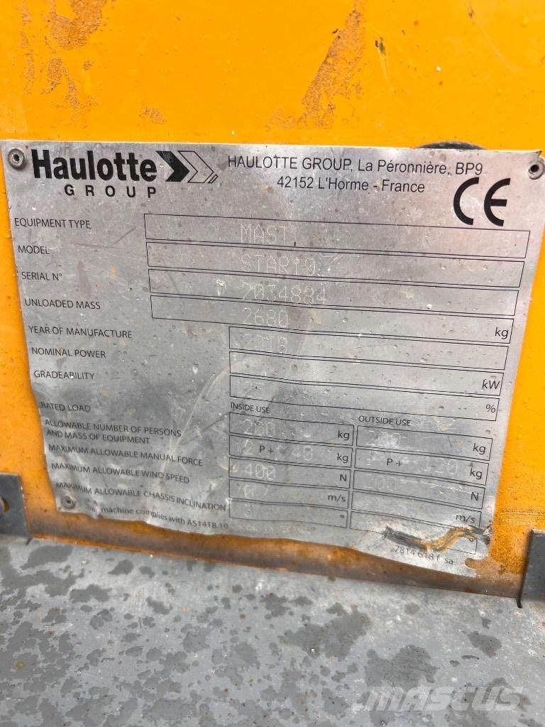 Haulotte Star 10 Teleskop bomlifter