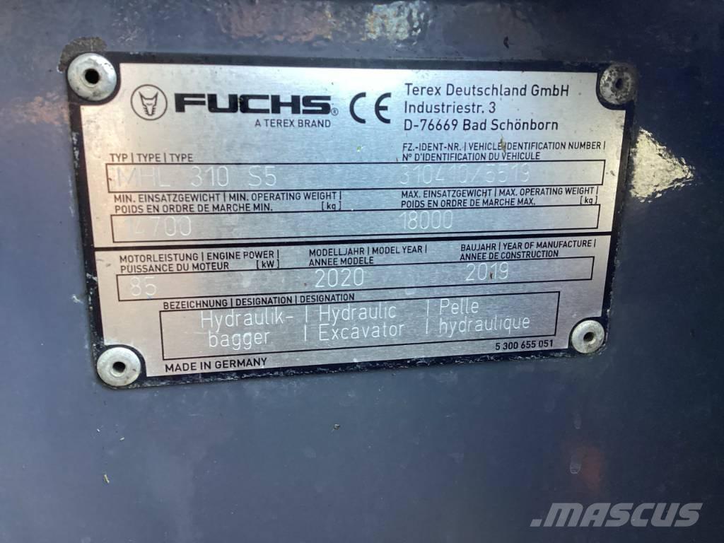 Fuchs MHL 310 S5 Gravemaskiner for avfallshåndtering