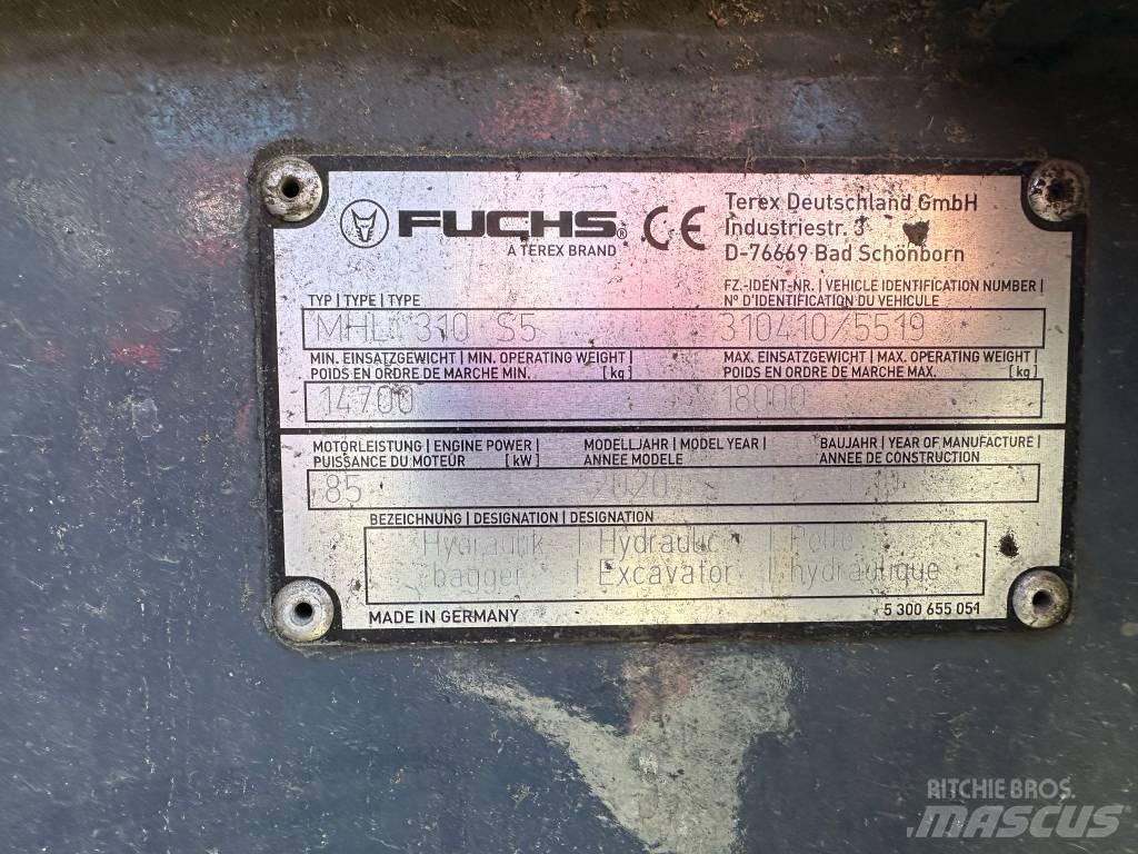 Fuchs MHL 310 S5 Gravemaskiner for avfallshåndtering