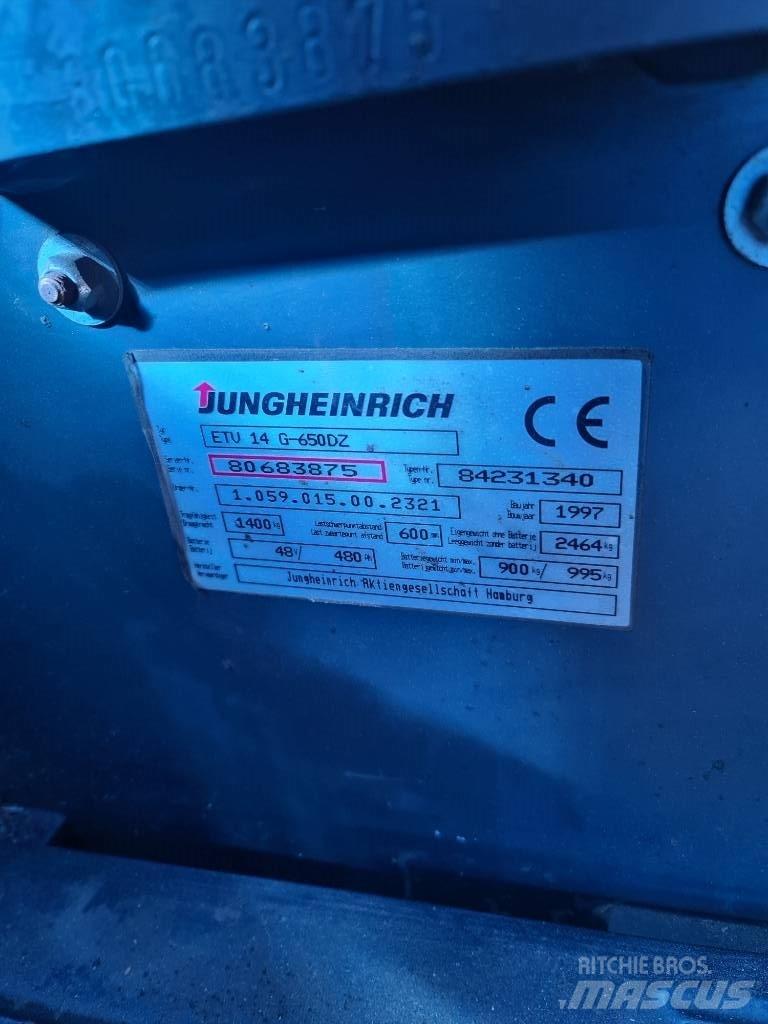 Jungheinrich ETV 14 Skyvemasttruck