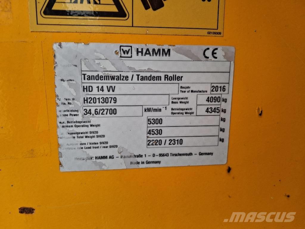 Hamm HD 14 VV Tandem Valser