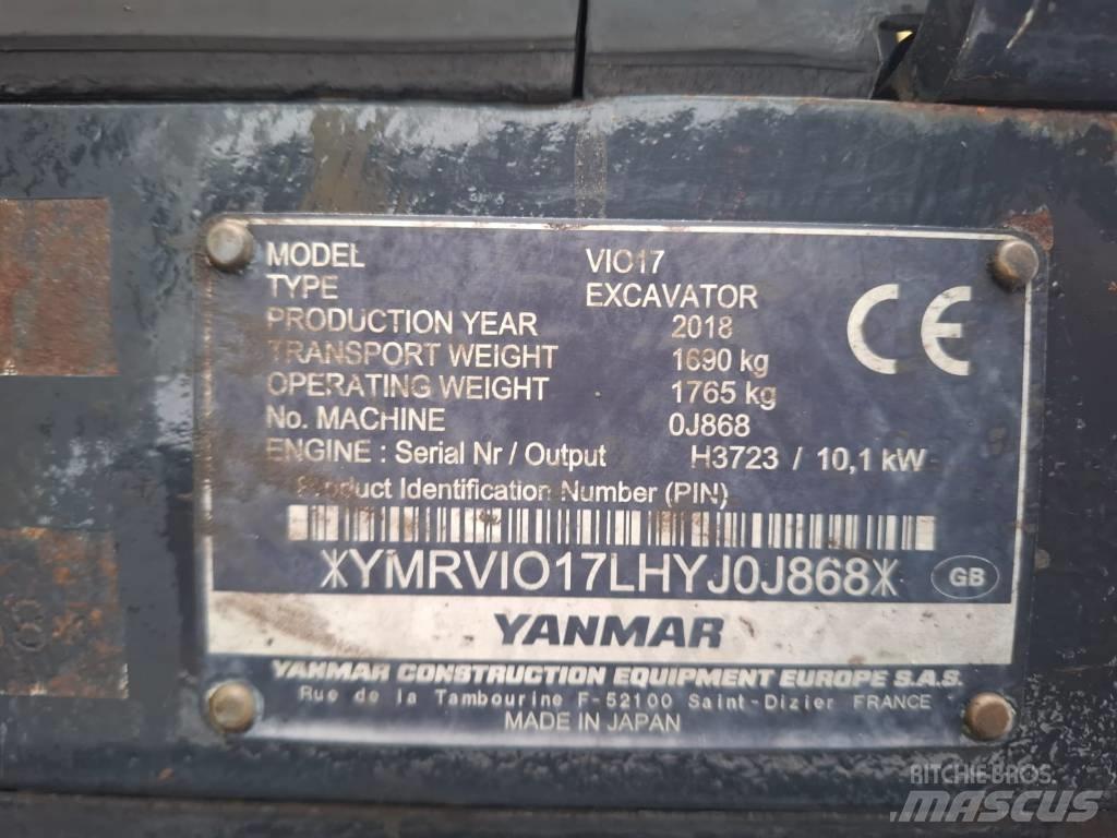 Yanmar Vio 17 Minigravere <7t