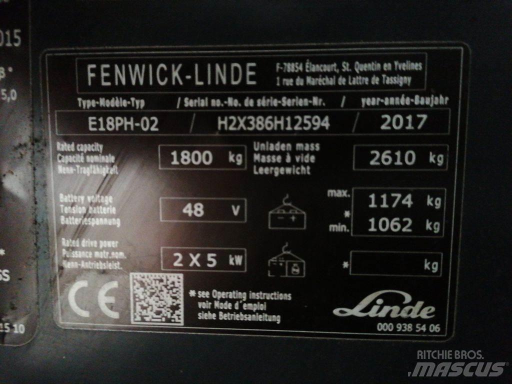 Linde E18PH Elektriske trucker