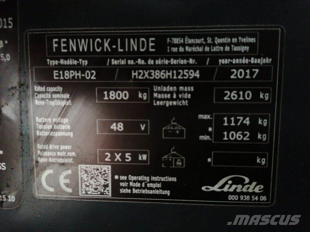 Linde E18PH Elektriske trucker