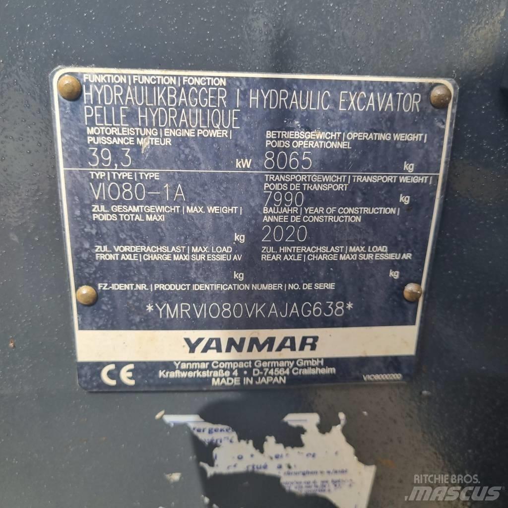 Yanmar Vio 80-1A Midigravere 7 - 12t