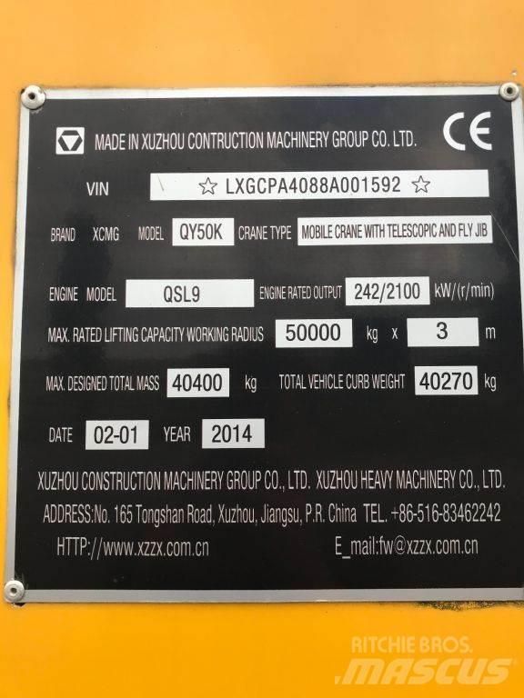 XCMG QY50K UNUSED Allterreng kraner