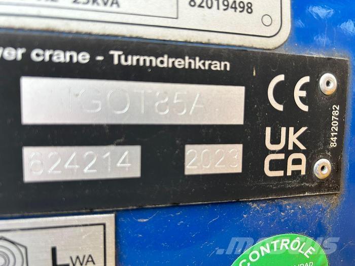 Potain IGO T 85 A Bygge- og tårnkraner
