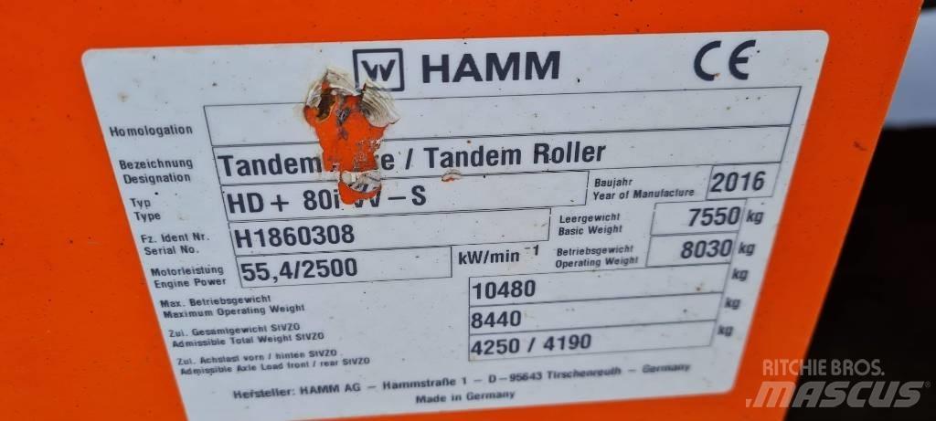 Hamm HD+ 80 i VV-S Tandem Valser