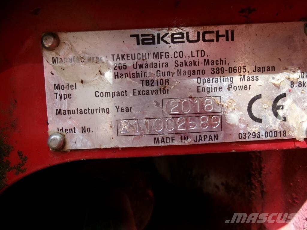 Takeuchi TB 210 R Minigravere <7t