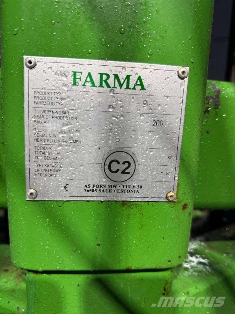 Farma 5,1 9T Skogsmaskiner - Annet