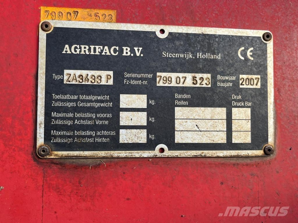 Agrifac ZA3433 Andre gressmaskiner
