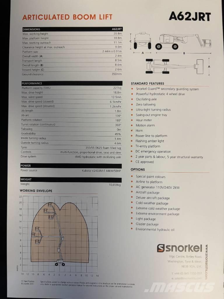 Snorkel A 62 J RT Leddede bomlifter