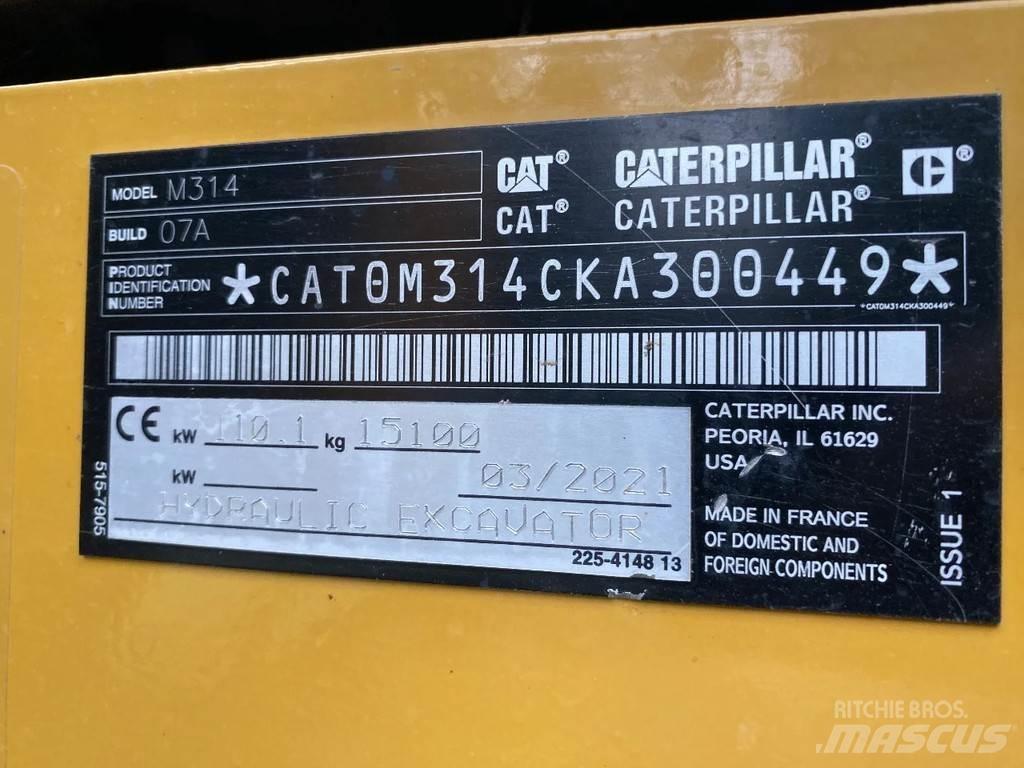 CAT 314 Next gen Hjulgravere