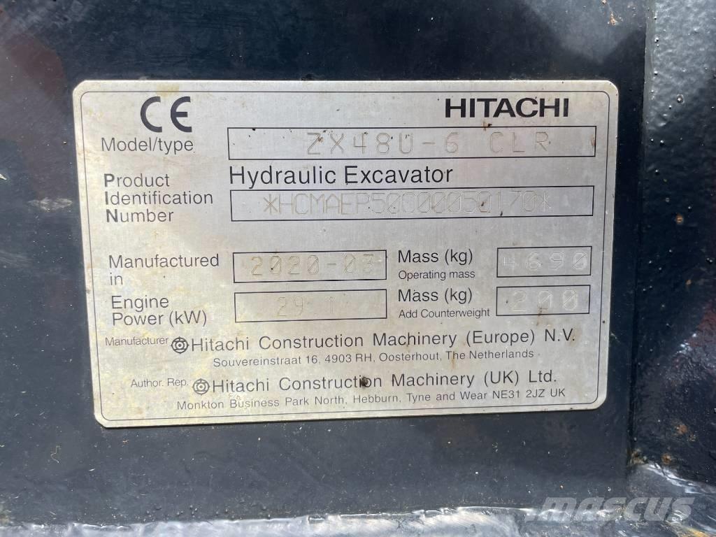 Hitachi ZX 48 U-6 Minigravere <7t