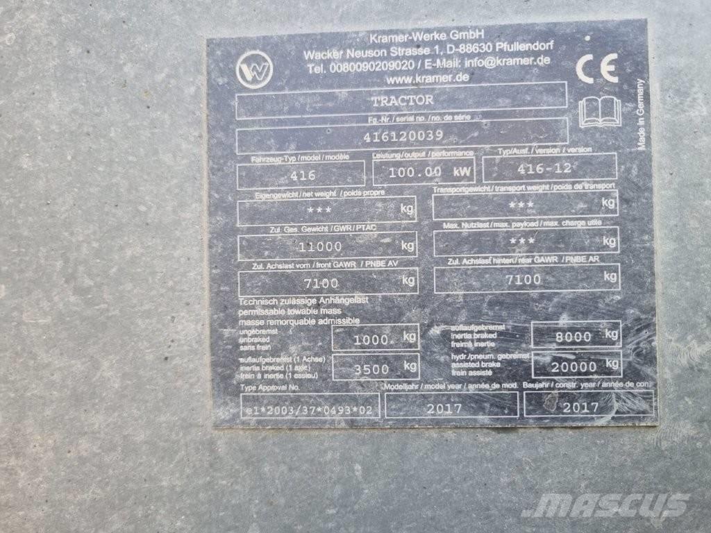 Kramer KT 447 Teleskoplastere