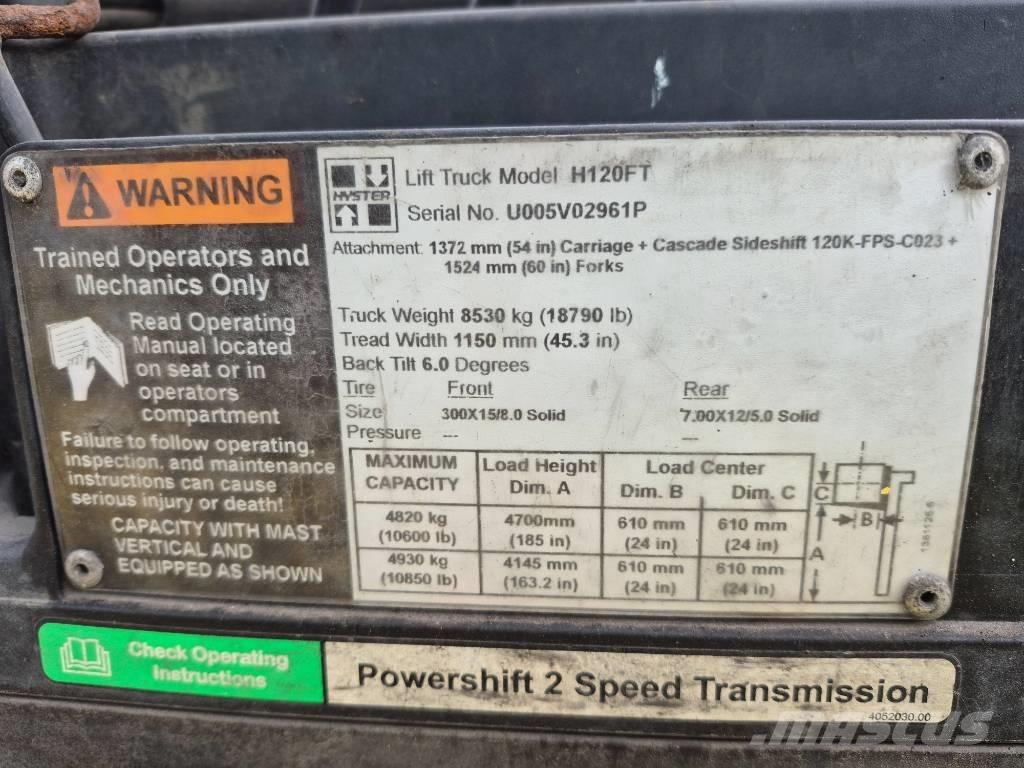 Hyster H 120 Gaffeltrucker - Annet