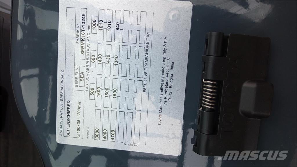 Toyota 8FBMK16T Elektriske trucker