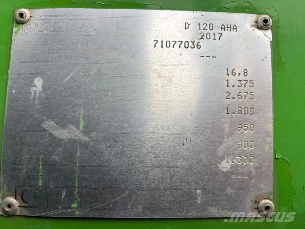 Ausa D120AHA Rammestyrte Dumpere