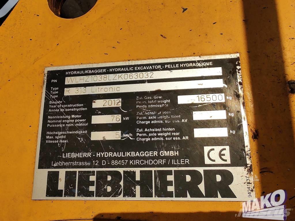 Liebherr R 313 Beltegraver