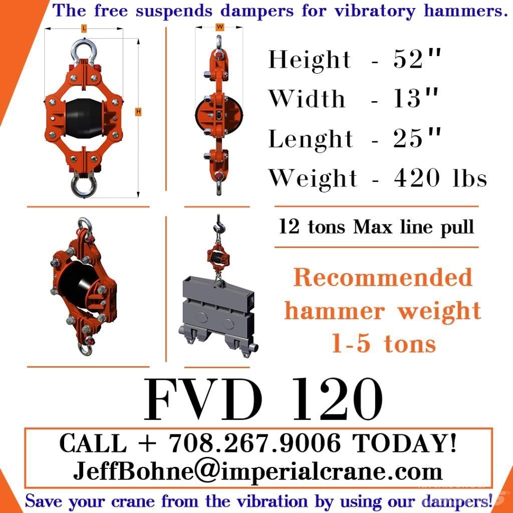  Finaros FVD 120 Hydrauliske pælehammere