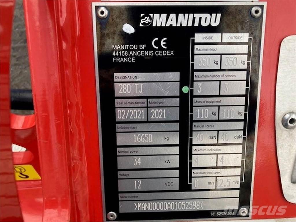 Manitou 280TJ Leddede bomlifter